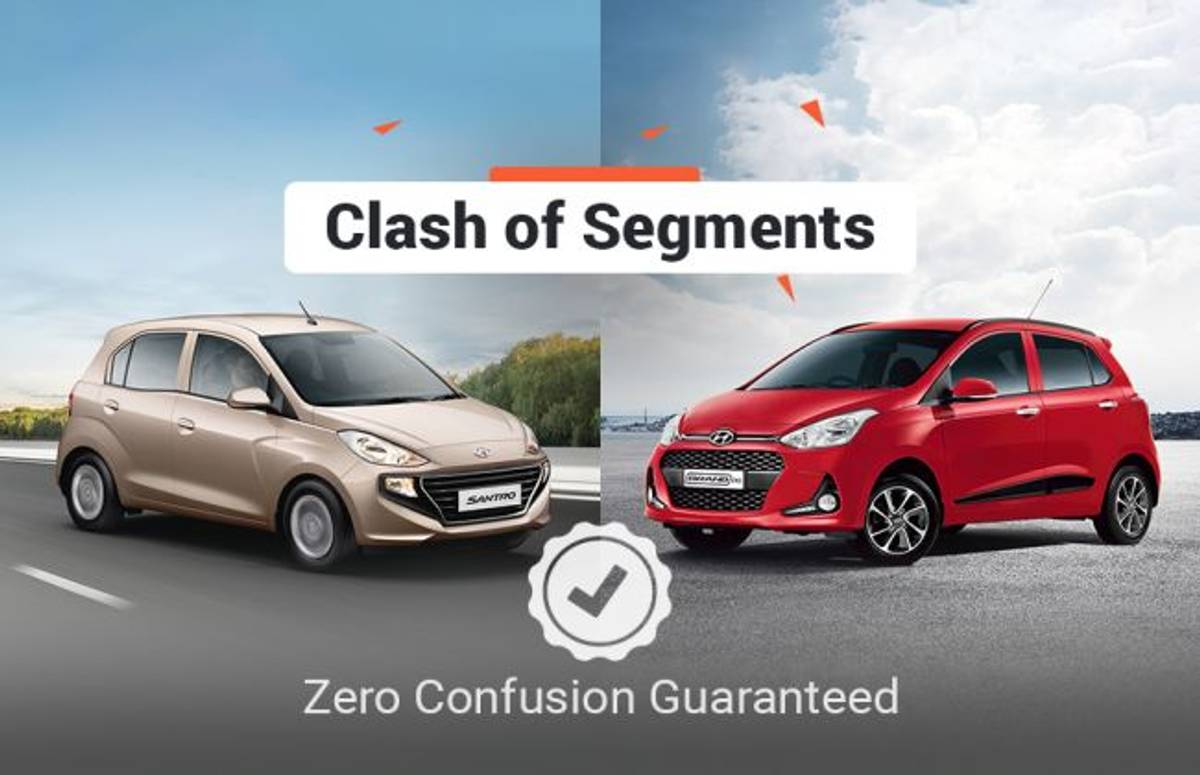 Clash Of Segments: Hyundai Santro vs Hyundai Grand i10 - Which Car To Buy? Clash Of Segments: Hyundai Santro vs Hyundai Grand i10 - Which Car To Buy?