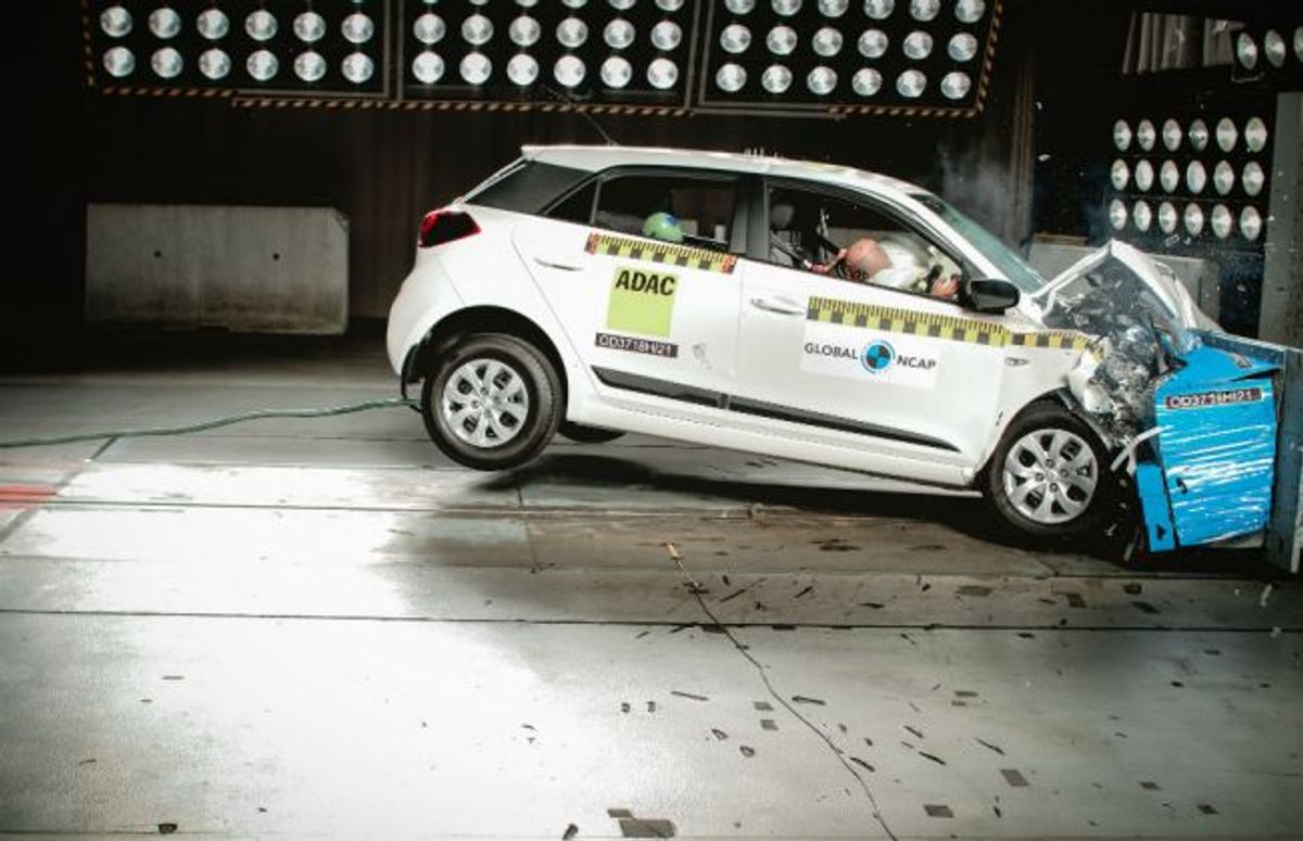 Made-In-India Hyundai Elite i20 Gets 3-Star Safety Rating In Global NCAP Crash Test Made-In-India Hyundai Elite i20 Gets 3-Star Safety Rating In Global NCAP Crash Test