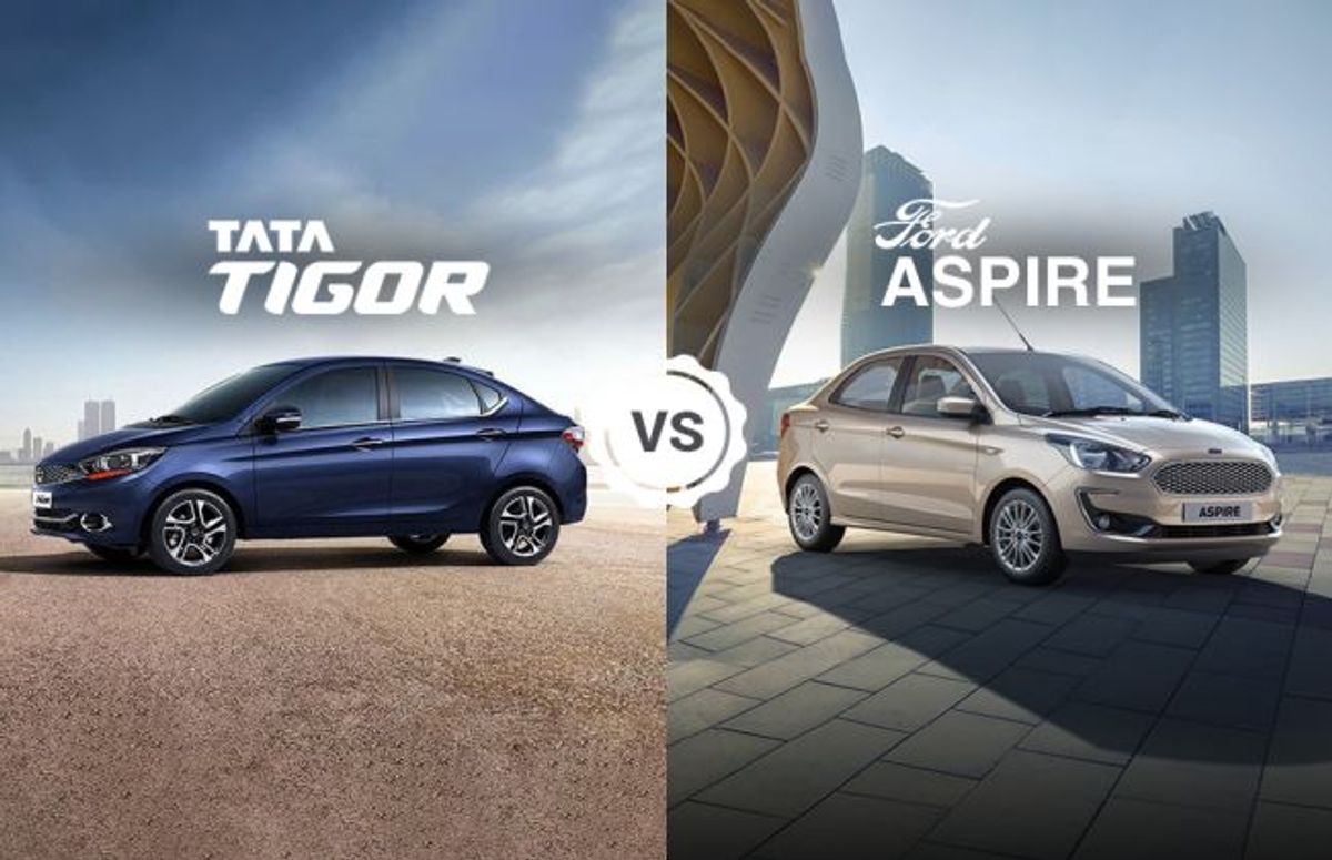 Tata Tigor vs Ford Figo Aspire: Variants Comparison Tata Tigor vs Ford Figo Aspire: Variants Comparison