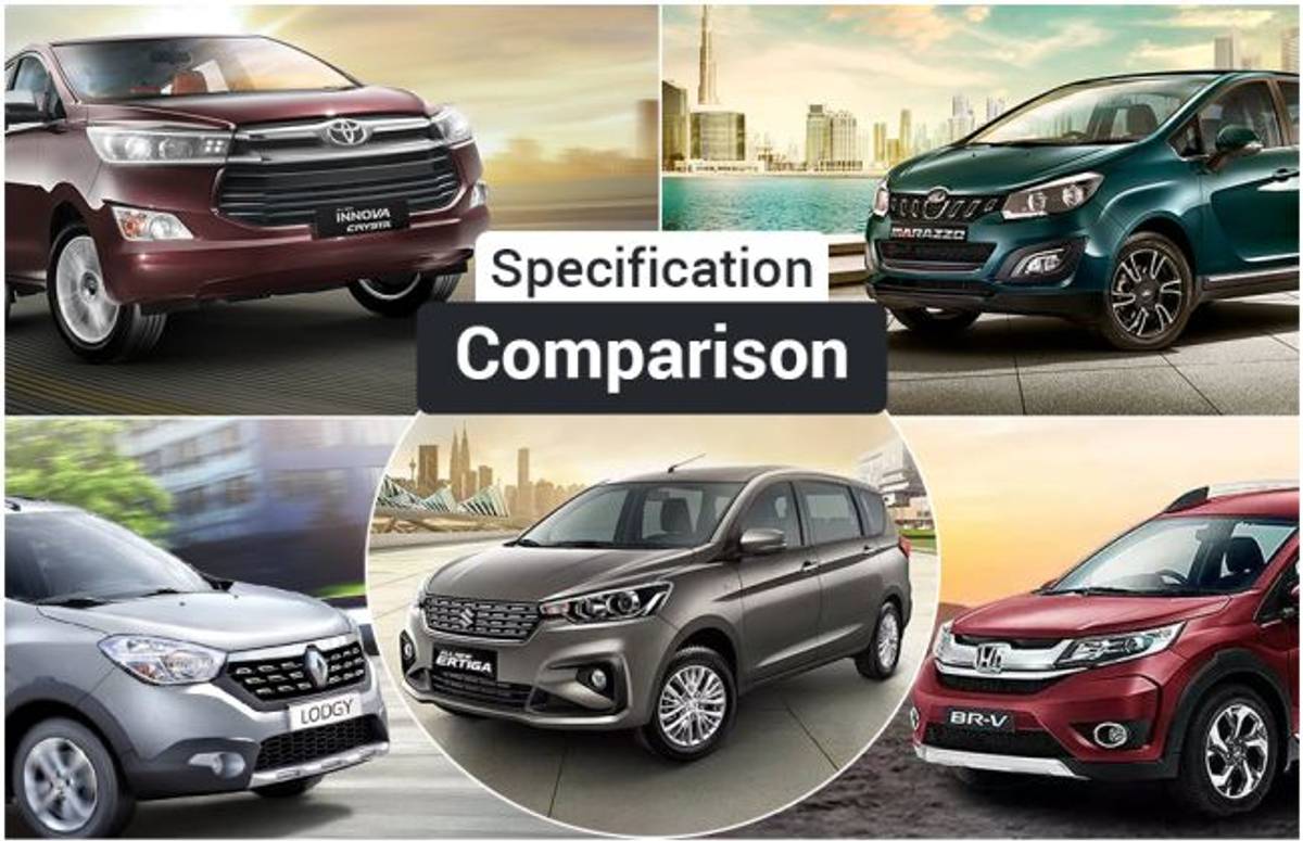 Maruti Ertiga 2018 Vs Mahindra Marazzo Vs Toyota Innova Crysta And Others: Spec Comparison Maruti Ertiga 2018 Vs Mahindra Marazzo Vs Toyota Innova Crysta And Others: Spec Comparison