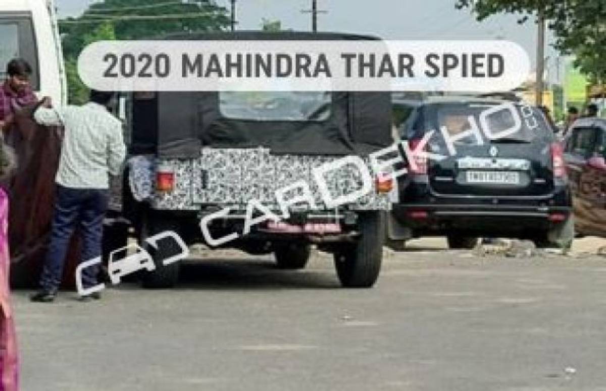 Exclusive: New, BIGGER Mahindra Thar Spied For The First Time Exclusive: New, BIGGER Mahindra Thar Spied For The First Time