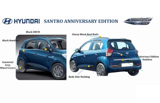 Hyundai Santro Anniversary Edition Revealed, Prices Start At Rs 5.17 Lakh