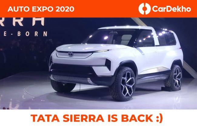 Tata Revives Iconic Sierra Nameplate With A New Electric Concept Cardekho Com