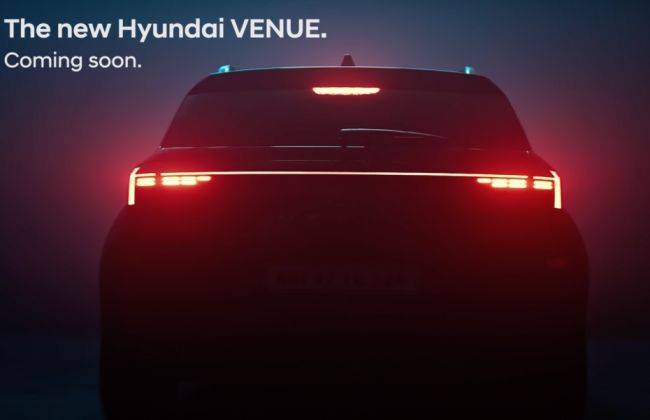 hyundai venue lights in night