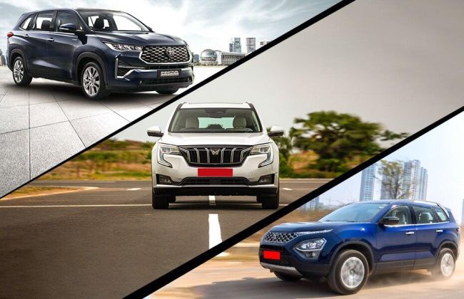 Toyota Innova Hycross Vs Mahindra XUV700 Vs Tata Safari Vs Hyundai 