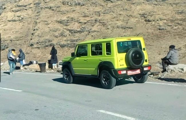 Maruti Suzuki Jimny 5-door Spied Undisguised For The First Time