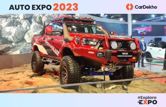 Toyota's Extreme Hilux Off-road Concept Showcased At The Auto Expo 2023