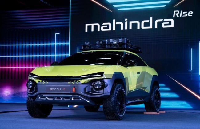 mahindra be rall.e electric suv concept showcased; to enter production next year | cardekho.com