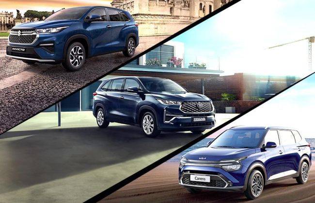 Maruti Invicto vs Toyota Innova Hycross vs Kia Carens: Price Comparison ...