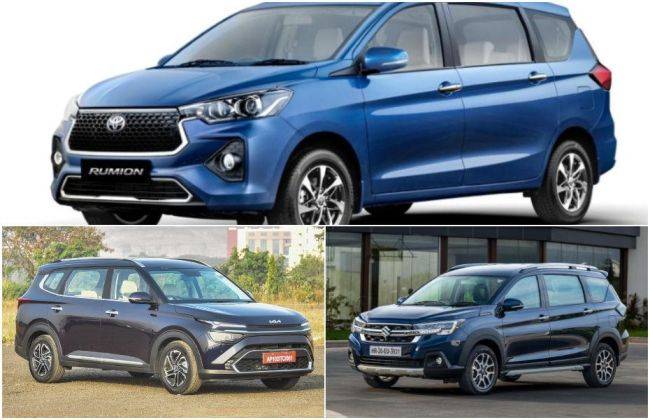 Toyota Rumion Vs Maruti XL6 Vs Kia Carens: Price Comparison | CarDekho.com