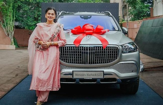 Bollywood Actress Taapsee Pannu Drives Home A Mercedes-Maybach GLS SUV |  CarDekho.com