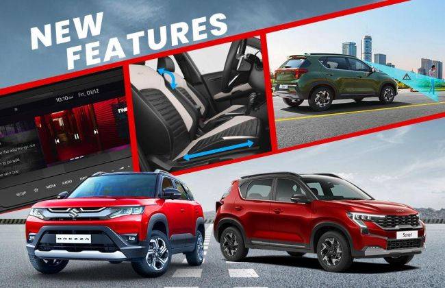 8 Features Kia Sonet Facelift Offers Over The Maruti Brezza