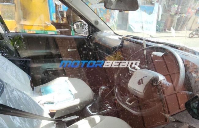 The interior of the India-spec Citroen C3X Cross Sedan has been spied for the first time