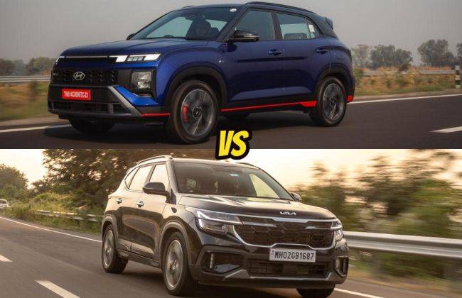 Hyundai Creta N Line vs Kia Seltos GTX Line: Compared In Images ...