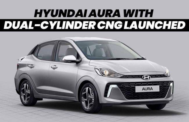 Hyundai Aura Now Available With Dual CNG Cylinders, Base E Variant ...