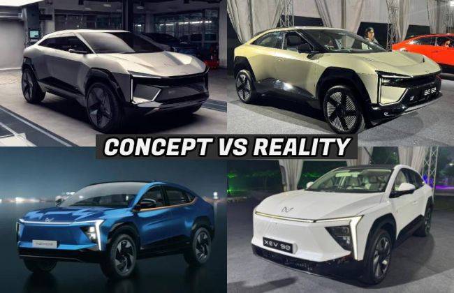 Mahindra BE 6e And XEV 9e Concept vs Reality: Design Comparison | CarDekho.com