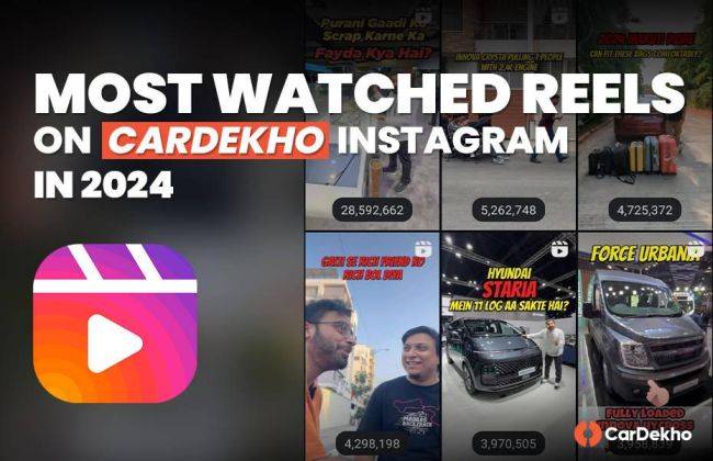 Most Watched Reels On CarDekho Instagram In 2024: Scrappage Benefits ...