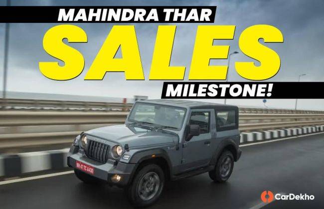 Mahindra Thar 3-Door Hits 2 Lakh Sales Milestone: India's Favourite Off-Road SUV