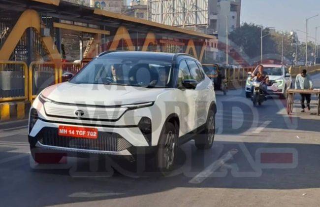 Production-spec Tata Harrier EV Spied Testing Undisguised For The First ...