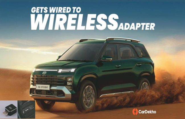 Hyundai Alcazar Gets Wired To Wireless Adapter For Android Auto And ...