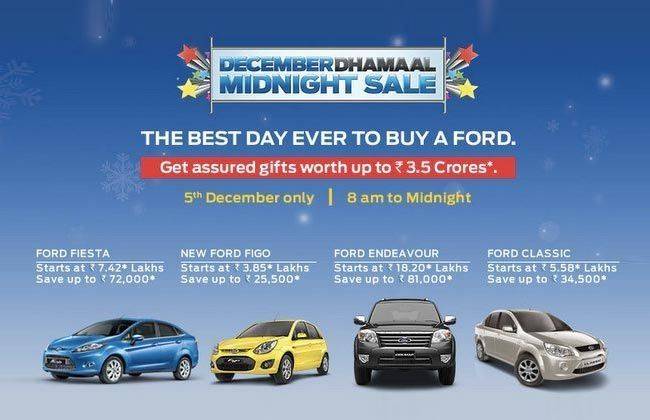 Heavy Discount On All Ford Cars On 5th December | CarDekho.com