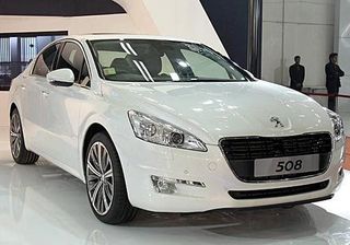 Snapped! Peugeot 508 sedan in India