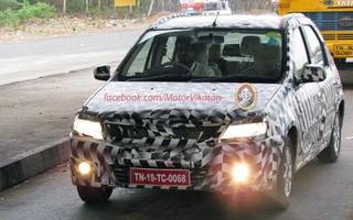 Mahindra Verito Facelift Caught Doing Test Runs