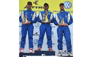 Mihir Dharkar Leads After Round Two of JK Tyre Volkswagen Polo R Cup 2012