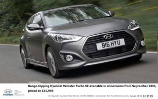 Hyundai Veloster Turbo SE Launches in UK