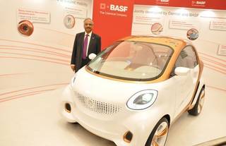 Smart Forvision Concept Car Developed by BASF and Daimler Unveiled in India