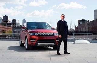 The new Range Rover Sport unveiled at the New York Motor Show by James Bond