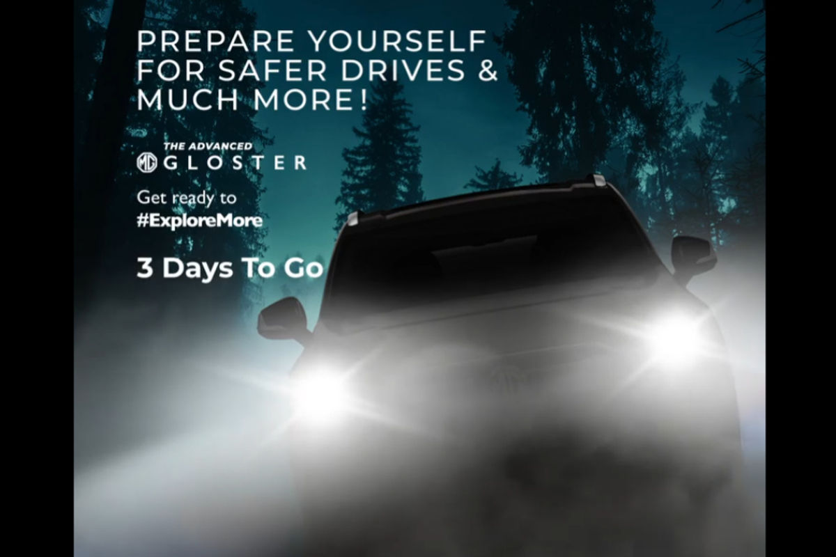MG Gloster teaser MG Gloster teaser