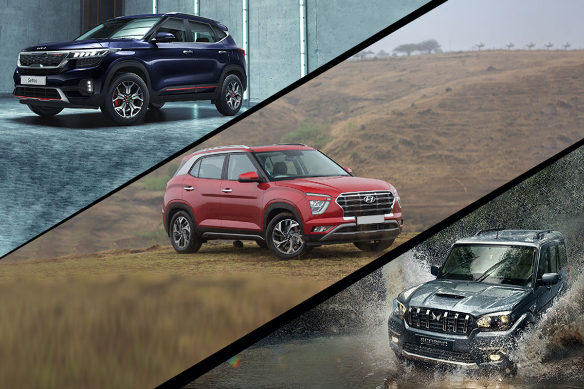 Kia Seltos, Hyundai Creta and Mahindra Scorpio Classic Kia Seltos, Hyundai Creta and Mahindra Scorpio Classic