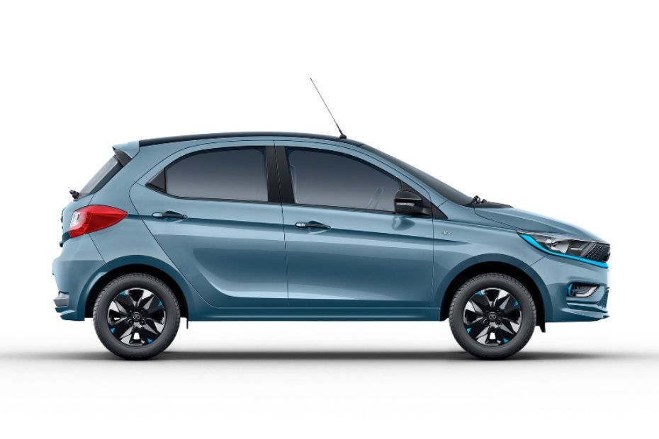 Tata Tiago EV side Tata Tiago EV side