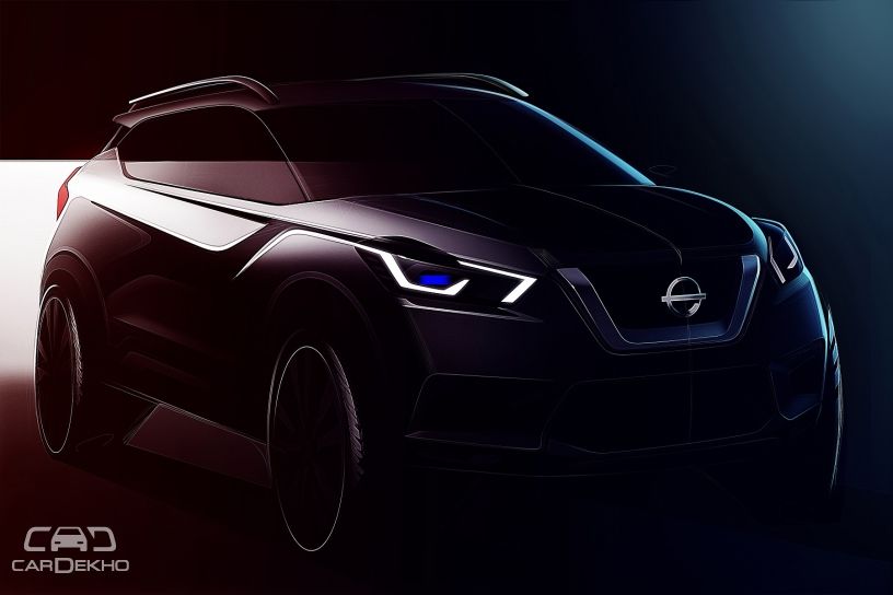 Official sketch of India-spec Nissan Kicks Official sketch of India-spec Nissan Kicks