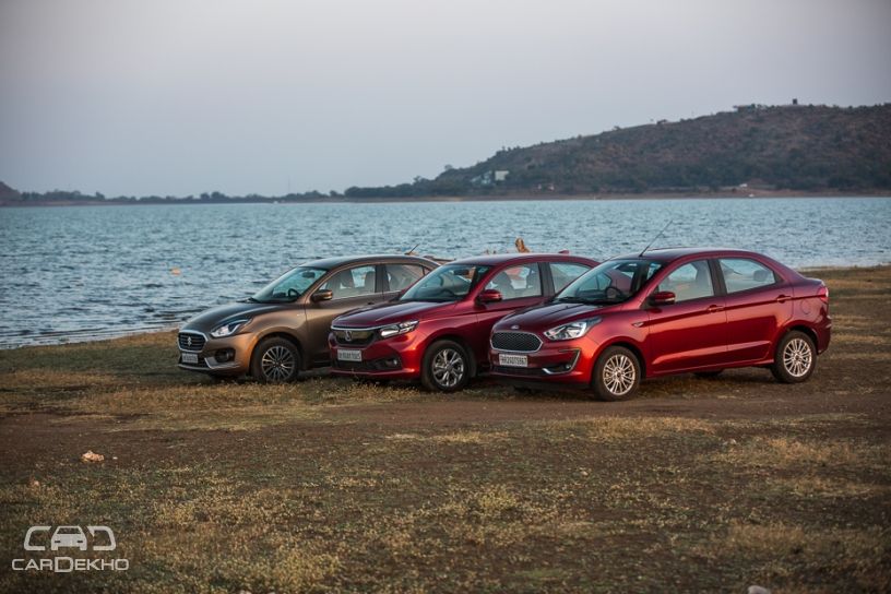 Maruti Dzire vs Honda Amaze vs Ford Aspire