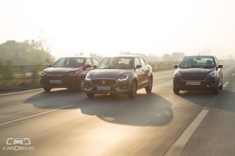 Maruti Dzire vs Honda Amaze vs Ford Aspire