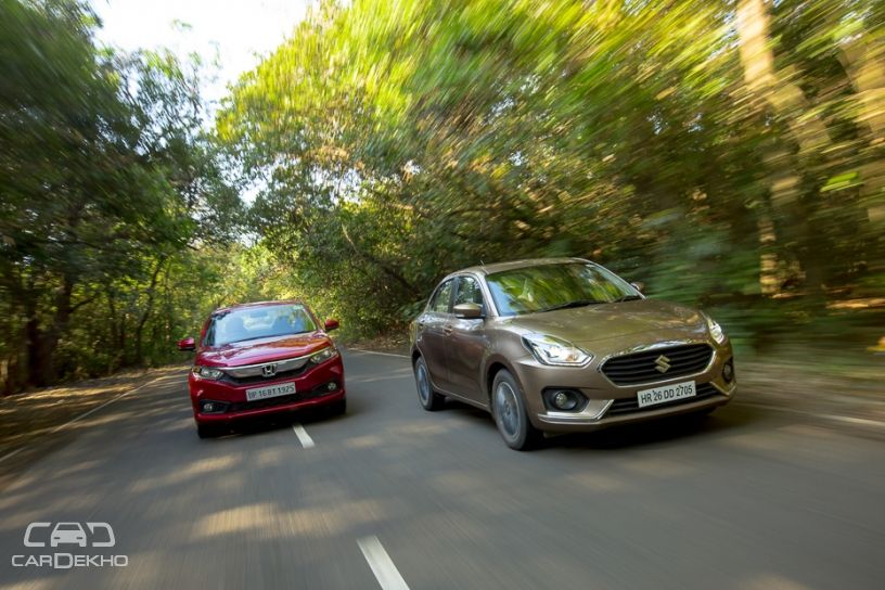 Maruti Dzire vs Honda Amaze vs Ford Aspire