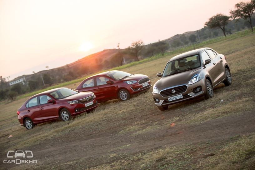 Maruti Dzire vs Honda Amaze vs Ford Aspire