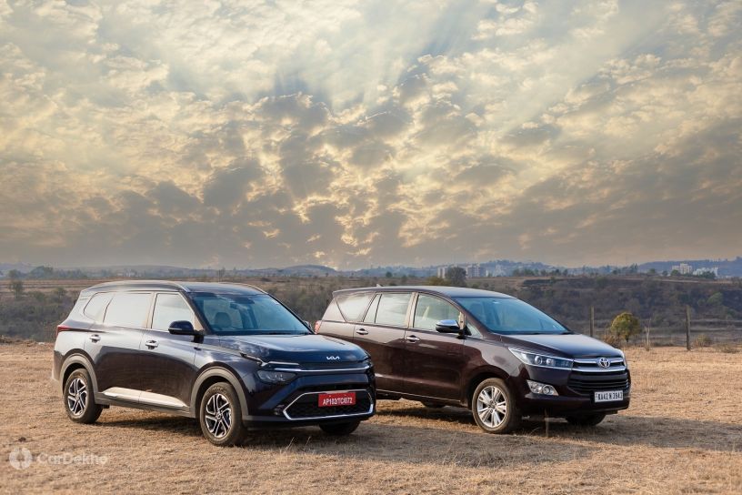 kia carens vs toyota innova crysta