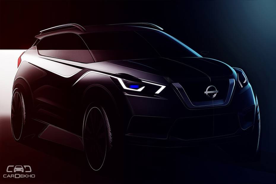 Official sketch of India-spec Nissan Kicks