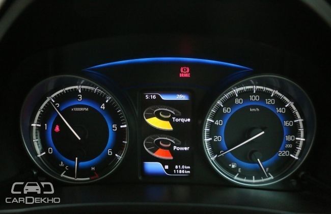 Maruti Baleno Driver Information Cluster Maruti Baleno Driver Information Cluster