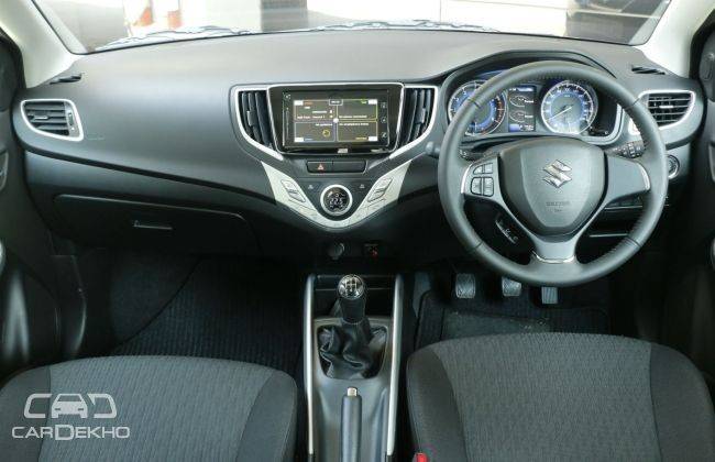 Pre-facelift Baleno RS dashboard