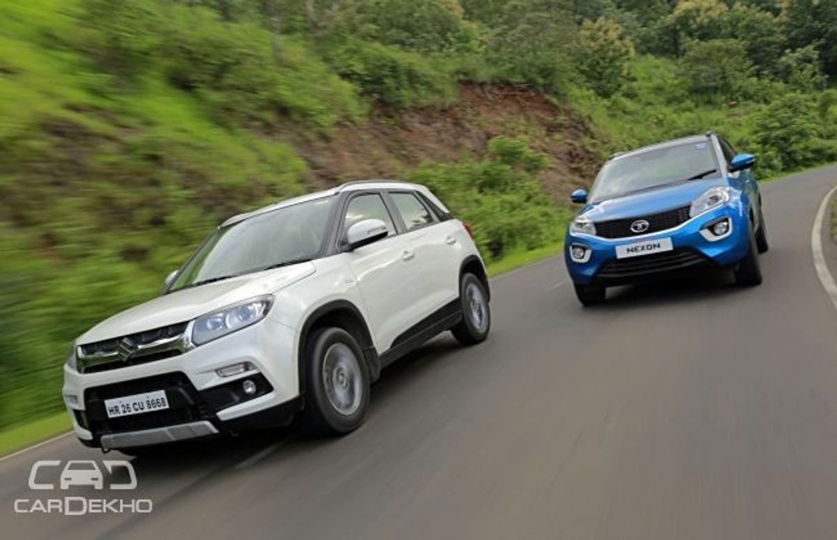 Tata Nexon Vs Maruti Vitara Brezza Tata Nexon Vs Maruti Vitara Brezza