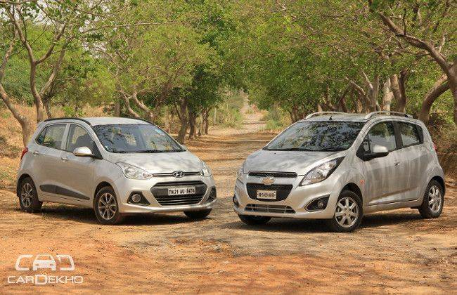 2014 Chevrolet Beat vs Hyundai Grand i10: Comparison test