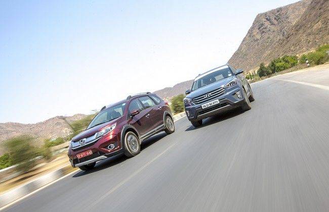 Honda BR-V vs Hyundai Creta Comparison Review Honda BR-V vs Hyundai Creta Comparison Review