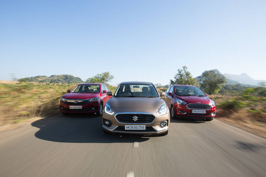 Maruti Dzire vs Honda Amaze vs Ford Aspire: Comparison