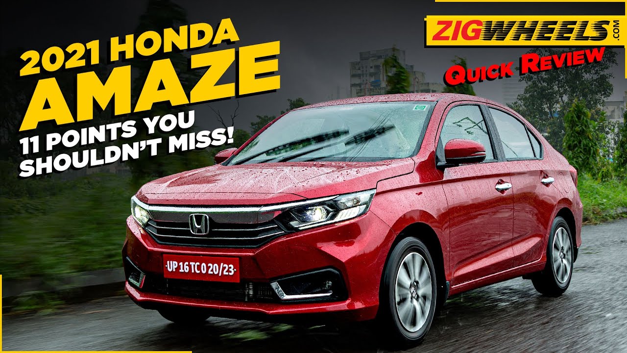 Honda Amaze 2021 Review: 11 Things You Should Know | ZigWheels.com
