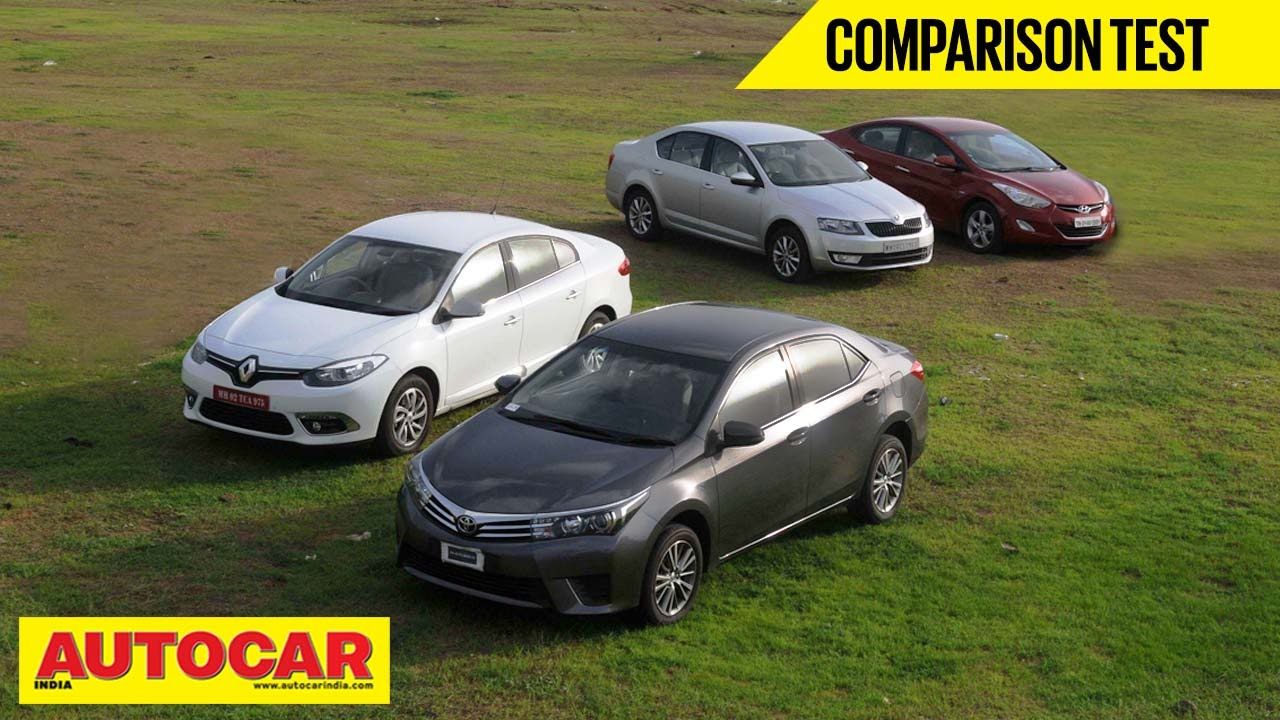 2014 Toyota Corolla vs Skoda Octavia vs Hyundai Elantra vs Renault Fluence | Comparison Test - Toyota Videos