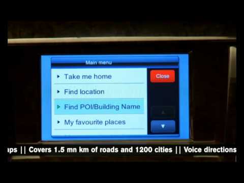 XUV500 -GPS navigation with touch screen and audio support